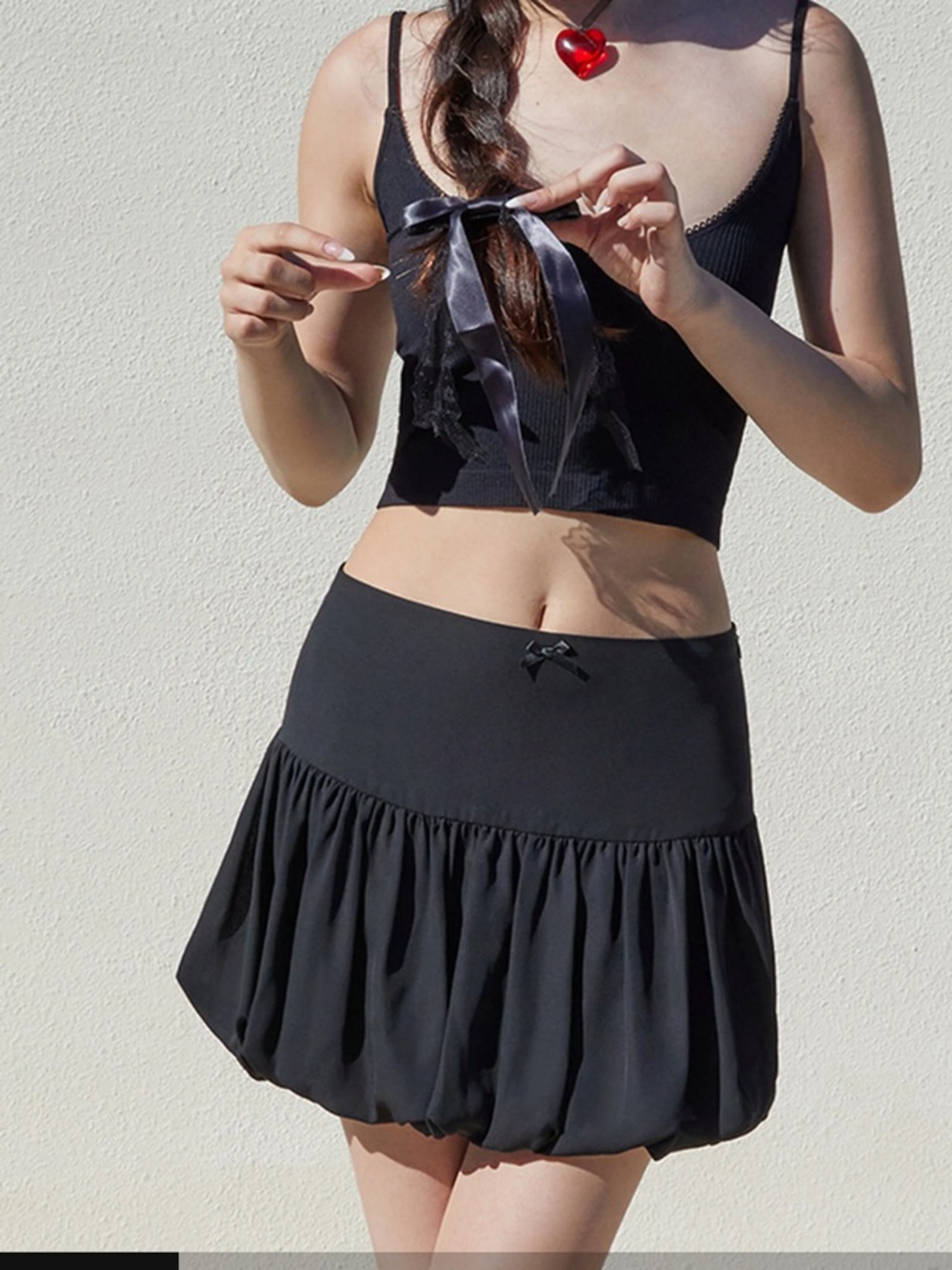 pacsun beverly and beck bubble mini skirt